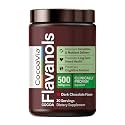 CocoaVia Cocoa Flavanols 500mg – Heart and Brain Support, High Flavanol Cocoa Extract, Boosts Nitric Oxide, Blood Circulation and Memory, Preworkout, Vegan, Gluten-Free, Dark Chocolate, 30-Day