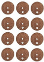 Cocogarden Coco Fiber Mulch (8 inch, 12 Pc ) Garden Mulch