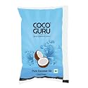 Cocoguru Cold Pressed Coconut Oil - Pouch 1 Litre | Edible Coconut Oil | For Cooking, Deep Frying, Hair, Skin, Baby Massage &amp; Oil Pulling | Pure &amp; Unrefined, Natural, Double Filtered | Keto Diet
