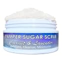 Coconut Lavender Sugar Scrub Exfoliator for Face & Body | Handmade Small-Batch in California | All-Natural Moisturizing Sugar Scrub for Glowing Skin | Cruelty-Free & Vegan