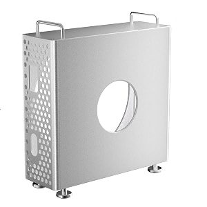 mac mini m4  m4 pro aluminum chassis stand optimized heat dissipation protective dustproof bracket storage stand silver