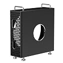 Mac mini M4 | M4 Pro Aluminum Chassis Stand Optimized Heat Dissipation Protective Dustproof Bracket Storage Stand (Black)