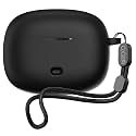 Soft Silicone Case Cover for Boatt Nirvana Ion ANC | Pro -Black