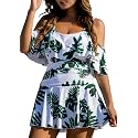 COCOPEAR Women39s One Piece Flounce Swimsuit Off