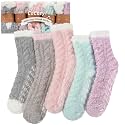 CoCozy Fuzzy Socks with Grips for Women, Cozy Fluffy Socks Gifts