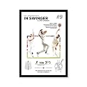 CodersParadise Wood Jimmy Anderson Wall Poster Frames | 8X12 Inch (A4 Size) | Hanging Wall Artwork Frames For Home Bedroom, Living Room And Walls Aesthetics | Framed Artworks