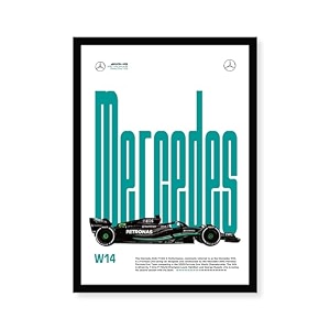 codersparadise mercedes wall art poster  8x12 inch a4 framed car wall dcor  sports car artwork for bedroom living room amp office hanging wall frames for car enthusiasts