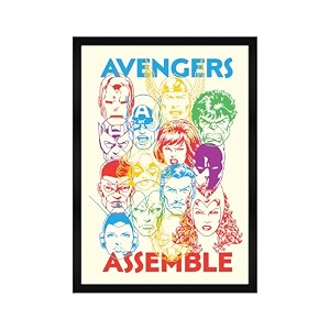 codersparadise avengers wall poster frames  aesthetic a4 poster frames for home living room bedroom and office  wall frames artworks  hanging theme posters