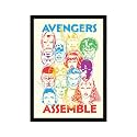 CodersParadise Avengers Wall Poster Frames | Aesthetic A4 Poster Frames For Home, Living Room, Bedroom and Office | Wall Frames Artworks | Hanging Theme Posters