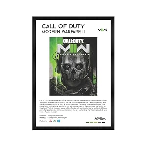 codersparadise call of duti wall poster frames  8x12 inch a4 size  hanging wall artwork frames for home bedroom living room and walls aesthetics  framed artworks