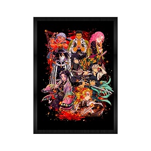 engineered wood demon wall poster framesaesthetic a4 poster frames for home living room bedroom and officewall frames artworkshanging theme posters