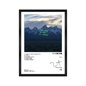 codersparadise kanye west - ye wall poster frames  aesthetic a4 poster frames for home living room bedroom and office  wall frames artworks  hanging theme posters