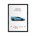 Lamborghini Huracan Wall Poster Frames | Aesthetic A4 Poster Frames For Home, Living Room, Bedroom and Office | Wall Frames Artworks | Hanging Theme Posters