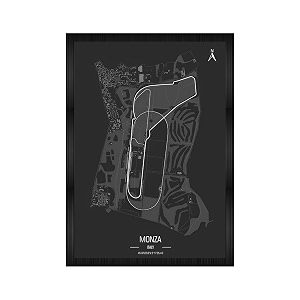 monza - f1 maps wall poster frames  aesthetic a4 poster frames for home living room bedroom and office  wall frames artworks  hanging theme posters