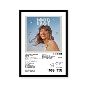 codersparadise popular music artist ts - 1989 album art wall poster frames  8x12 inch a4 size  hanging wall artwork frames for home bedroom living room and walls aesthetics  framed artworks