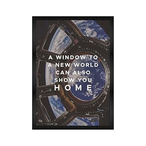 codersparadise space window wall poster frames  aesthetic a4 poster frames for home living room bedroom and office  wall frames artworks  hanging theme posters