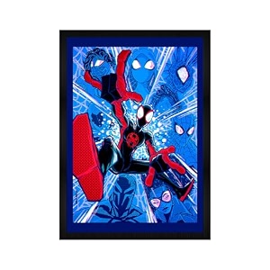 spiderman wall poster frames  aesthetic a4 poster frames for home living room bedroom and office  wall frames artworks  hanging theme posters