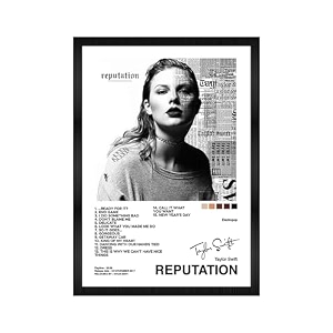 codersparadise taylor swift reputation wall poster frames  aesthetic a4 poster frames for home living room bedroom and office  wall frames artworks  hanging theme posters