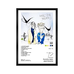 codersparadise travis scott huncho jack wall poster frames  aesthetic a4 poster frames for home living room bedroom and office  wall frames artworks  hanging theme posters