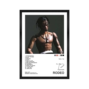 codersparadise travis scott rodeo wall poster frames  aesthetic a4 poster frames for home living room bedroom and office  wall frames artworks  hanging theme posters