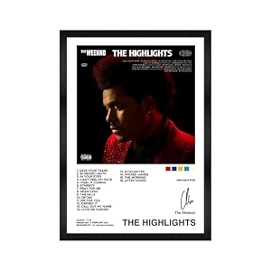 codersparadise the weekend - the highlights wall poster frames  aesthetic a4 poster frames for home living room bedroom and office  wall frames artworks  hanging theme posters