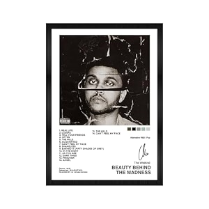 codersparadise the weeknd wall poster frames  aesthetic a4 poster frames for home living room bedroom and office  wall frames artworks  hanging theme posters