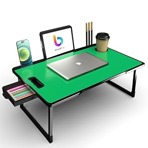 codexial technologies private limited mini laptop table for bed study table with drawer tabletmobile holder for kids amp adults black-cotted-green