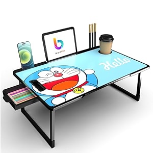 codexial technologies private limited mini laptop table for bed study table with drawer tabletmobile holder for kids amp adults black-cotted-doremonn