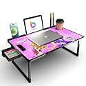 CODEXIAL Technologies Private Limited Mini Laptop Table for Bed, Study Table with Drawer, Tablet/Mobile Holder for Kids &amp; Adults (Black-COTTED-BARRBII)