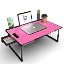 CODEXIAL Technologies Private Limited Mini Laptop Table for Bed, Study Table with Drawer, Tablet/Mobile Holder for Kids &amp; Adults (Black-COTTED-PIK)