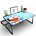 CODEXIAL Technologies Private Limited Mini Laptop Table for Bed, Study Table with Drawer, Tablet/Mobile Holder for Kids &amp; Adults (Black-COTTED-DOREMONN)