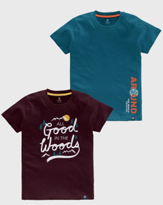 Codez Boys Printed Cotton Blend Regular T