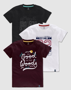 Codez Boys Printed Cotton Blend Regular T