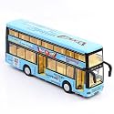 Bus Toys for Kids Long Double Decker Diecast Metal Bus Alloy London Buses Light &amp; Music Open Door Collection Buses Toys for Boy Kids