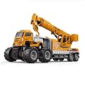 Metal Head Truck Toy Excavator Toy Bulldozer Crane Trucks Toys Friction Powered Engineering Vehicle Model Construction Toys for 2 3 4 5 Years Kids