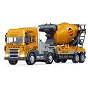 Truck Toys Cement Mixer Toy Diecast Truck for Kids with Friction, Lights and Sounds Alloy Construction Vehicle Toy