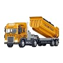 Truck Toys Dumper Toy Diecast Truck for Kids with Friction, Lights and Sounds Alloy Construction Vehicle Toy