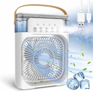 cofendy portable mini cooler rechargeable air conditioner water cooler small ac for office home cooling summer fan hot or cold usb compatible tumbler bottle 3 fast speed ac mini
