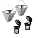 2 Pack K Cups and 2 Pack Coffee Filters for Ninja Dual Brew Coffee Maker