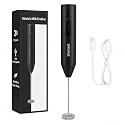 Coffee Frother Electric Rechargeable Coffee Maker Machine for Home Electric Coffee Frother Machine & Milk Whisker with Dual Spring Tech GetSetNova | 1 Year Warranty | Free Recipe Book (Frother)
