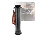 Coffee Grounds Bucket, Easy to Clean,Vertical Knock Box with Towel and Garbage Bags, for Household Milk Tea Shop(Black)