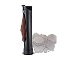 Coffee Grounds Bucket, Efficient and Time-saving,with Towel and 10 Garbage Bags, for Household Milk Tea Shop Bar Office(Black)