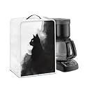 Coffee Maker Cover – Dust Protection Stain Resistant Washable Appliance Cover Kitchen Decoration Gifts For Coffee Lovers Ink-wash Cat Print