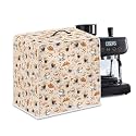 Coffee Maker Cover For Kitchen With Top Handle Waterproof Dust Appliance Cover Suitable For Most Coffee Machine Models Croissant Pattern