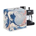 Coffee Maker Cover For Kitchen With Top Handle Waterproof Dust Appliance Cover Suitable For Most Coffee Machine Models The Great Wave off Kanagawa