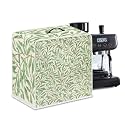 Coffee Maker Cover For Kitchen With Top Handle Waterproof Dust Appliance Cover Suitable For Most Coffee Machine Models William Morris Green
