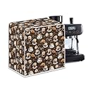 Coffee Maker Covers With Top Handle Folding Coffee Machine Dust Covers For Blender Mixer Juice Machine Keep Office Home Kitchen Clean Afternoon Tea Print