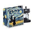 Coffee Maker Covers With Top Handle Folding Coffee Machine Dust Covers For Blender Mixer Juice Machine Keep Office Home Kitchen Clean Starry Night Dog Pattern