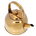 Coffee Metal Water Jug Stovetop Tea Pot Tea Kettle Stainless Steel Whistling Teapot Loud Whistle Tea Pot Water Kettle for Home Camping Tea Kettle Coffee Filters