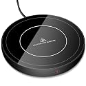 Coffee Mug Warmer for Desk 4H Auto Shut Off, Smart Coffee Cup Warmer with 3 Temperature Setting, Electric Mug Warmer Plate for Coffee, Milk, Tea (Black)